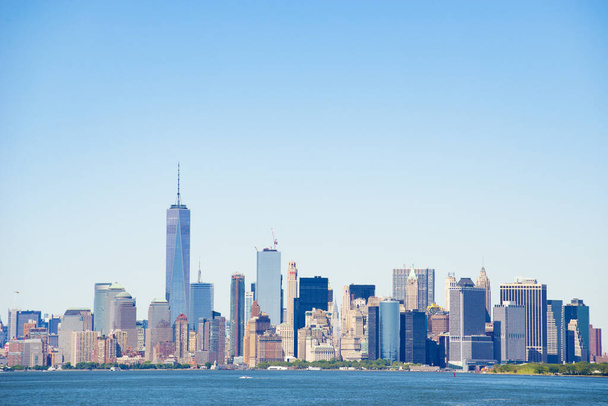 Vista panorâmica do horizonte do centro de Manhattan - EUA
 - Foto, Imagem
