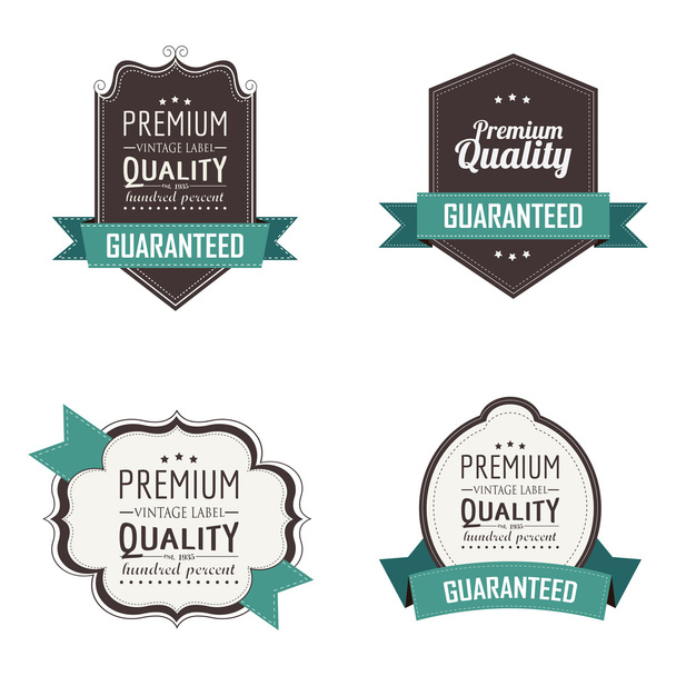 premium labels - Vector, imagen