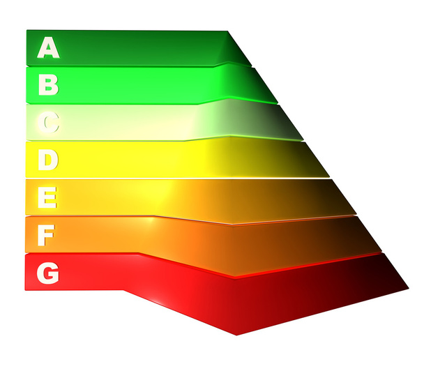 Příklady obchodních jehlanové ilustraci, energetická pyramida - Fotografie, Obrázek