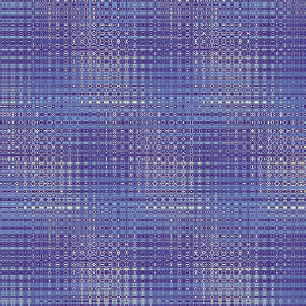 Verbindungsauge und viele Flex-Schlauchstücke aus Edelstahl als abstrakte Muster und Designs in eisblauem Pointillist-Dot-Effekt  - Foto, Bild