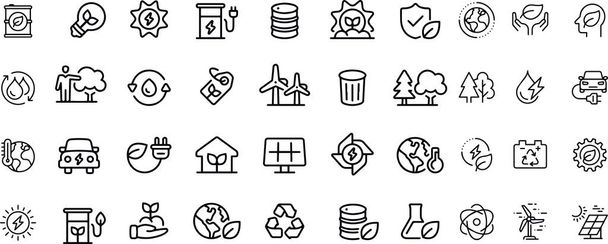 ECOLOGY & RECYCLING icons vector design  - Vector, Image