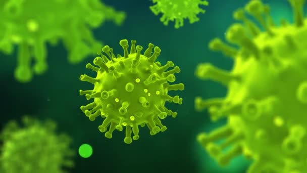 Coronavirus-Ausbruch COVID-19-Pandemie medizinische Animation - Filmmaterial, Video