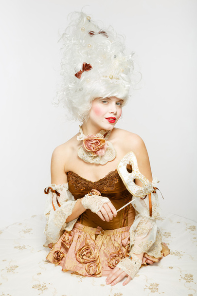 Venetian Princess. Masquerade ball. - Photo, Image