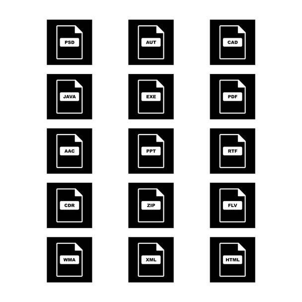 15 formatos de arquivo Ícones para uso pessoal e comercial
... - Vetor, Imagem