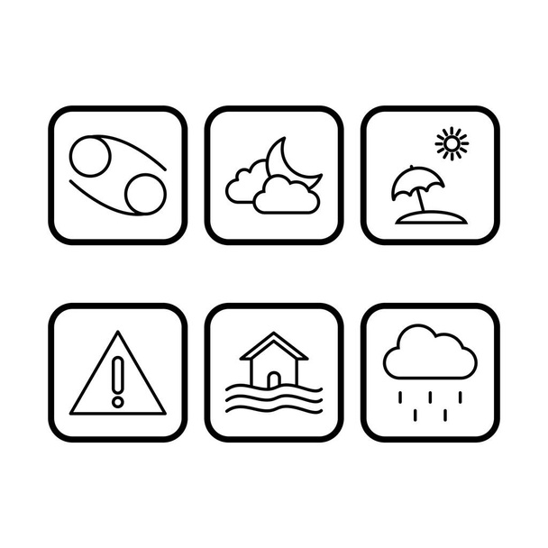 6 iconos meteorológicos para uso personal y comercial
... - Vector, Imagen