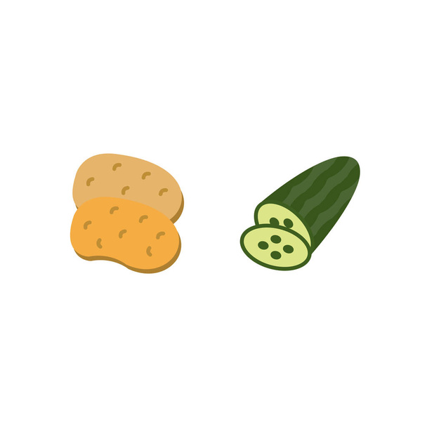 2 Пищевые иконки лист изолирован на белом фоне
... - Вектор,изображение