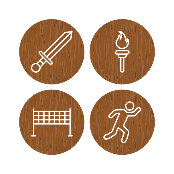 Icon set of sports and games for personal and commmercial use... - Vector, Image