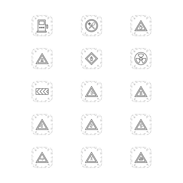15 icônes ensemble de panneaux de signalisation pour un usage personnel et commercial
... - Vecteur, image