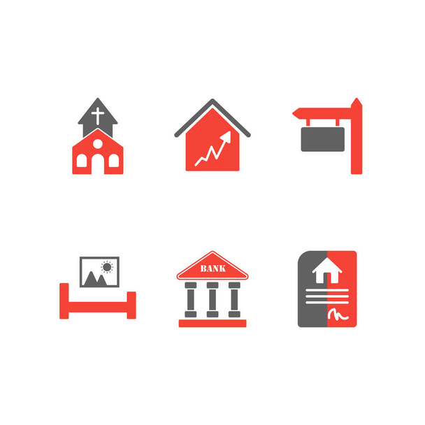 6 iconos inmobiliarios para uso personal y comercial
... - Vector, imagen
