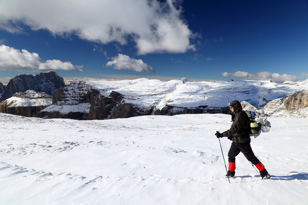 Alp trekking kış - Fotoğraf, Görsel