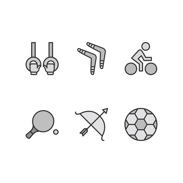 Icono conjunto de deportes y juegos para uso personal y comercial
... - Vector, imagen