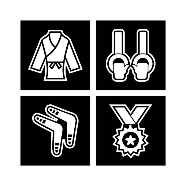 Icon set of sports and games for personal and commmercial use... - Vecteur, image