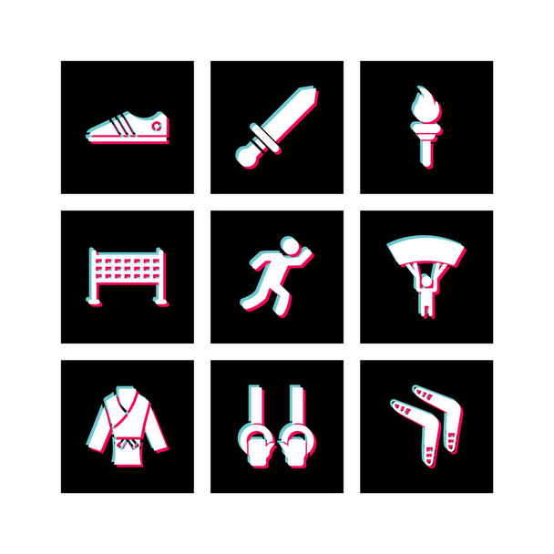 Icon set of sports and games for personal and commmercial use... - Vector, Image