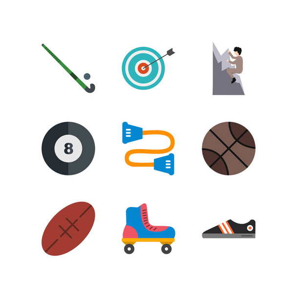 Sada ikon pro sport a hry pro osobní a komunální použití... - Vektor, obrázek