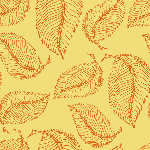 pattern with colored autumn leaves - Vetor, Imagem