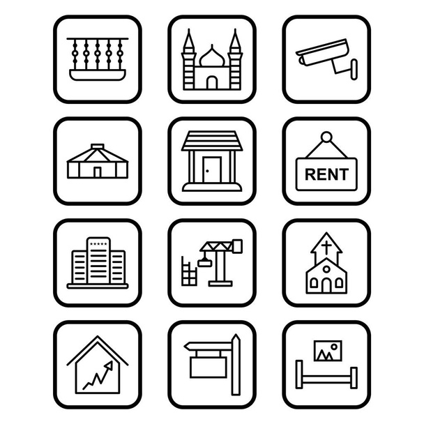 12 icone immobiliari per uso personale e commerciale
... - Vettoriali, immagini
