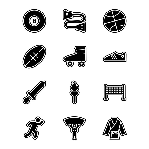 Symbolset aus Sport und Spielen für den persönlichen und kommerziellen Gebrauch... - Vektor, Bild