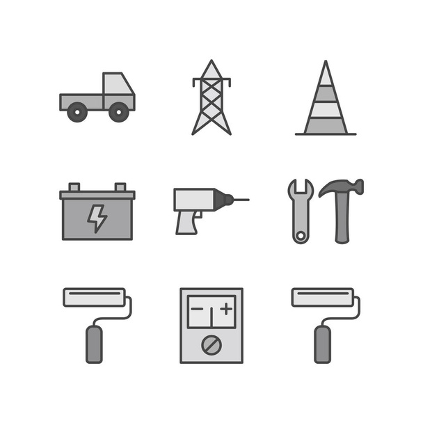 9 iconos de construcción para uso personal y comercial
... - Vector, imagen
