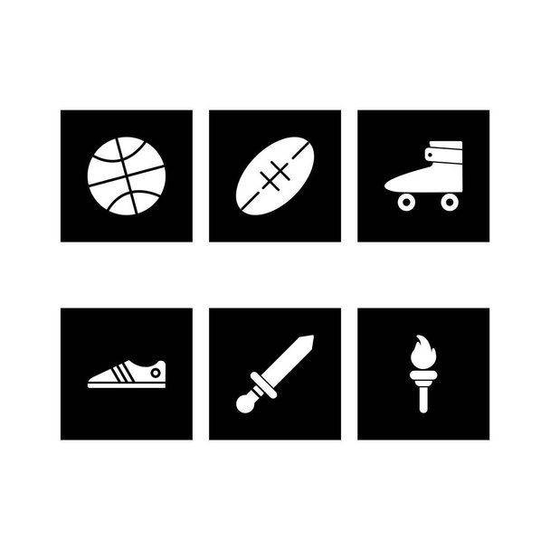Sada ikon pro sport a hry pro osobní a komunální použití... - Vektor, obrázek