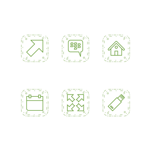 6 basic elements Icons For Personal And Commercial Use... - Vector, Image