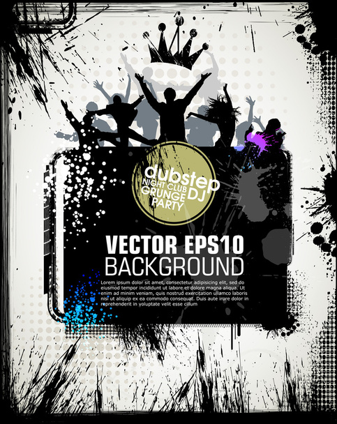 Partido pueblos grunge fondo
 - Vector, imagen