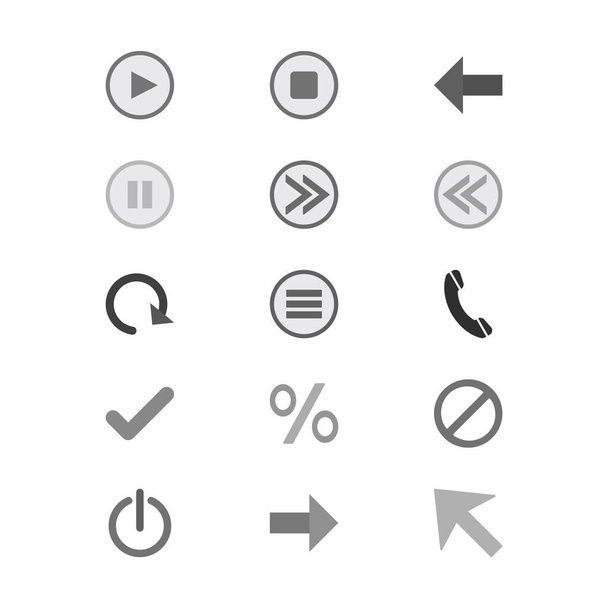 15 Set di elementi di base icone isolate su sfondo bianco
... - Vettoriali, immagini