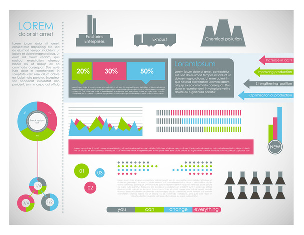 Detail modern infographic - Vektori, kuva