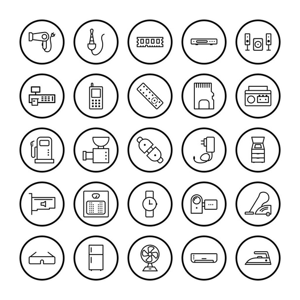 25 электронных устройств иконки для личного и коммерческого использования
... - Вектор,изображение