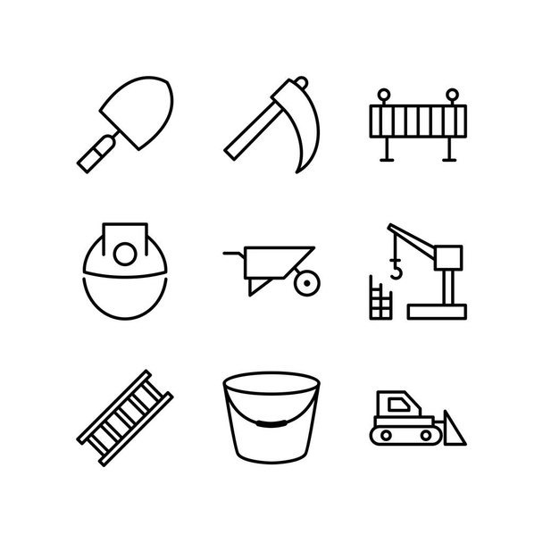 Conjunto de construcción de 9 iconos para uso personal y comercial
... - Vector, imagen