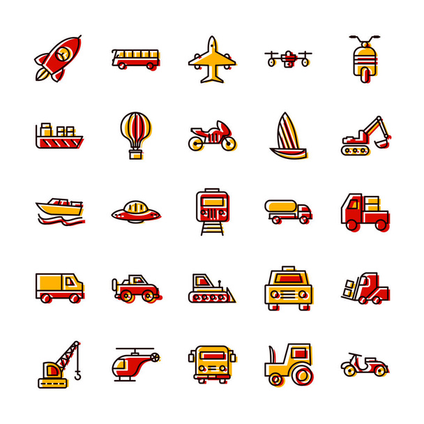Icon Set of Transport for Personal and Commercial Use
... - Вектор,изображение