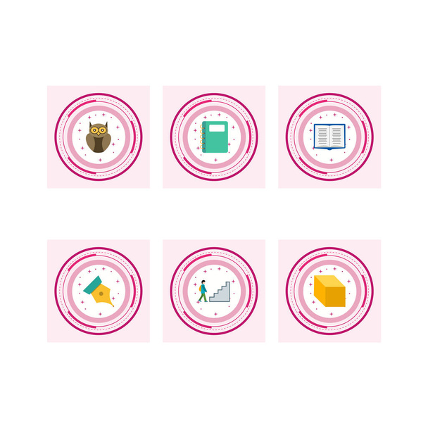 6 Education Icons For Personal And Commercial Use... - Vektor, Bild