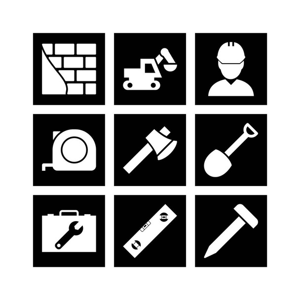 9 iconos de construcción para uso personal y comercial
... - Vector, imagen