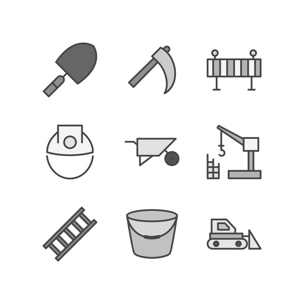 9 construction Icons For Personal And Commercial Use... - Vector, Image