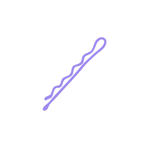 каракулі значок. кольорова ілюстрація шпильки для волосся
 - Вектор, зображення