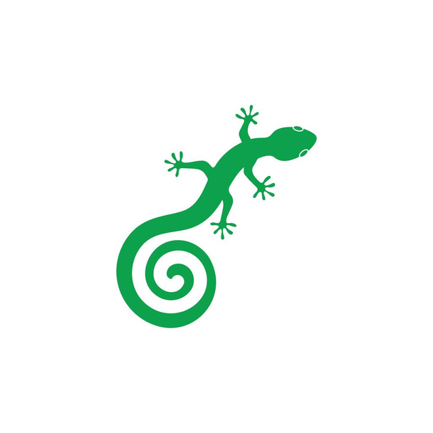 Gecko logo vector icon illustration template - Vector, Image