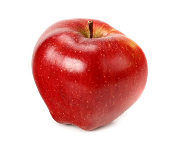 Uma maçã vermelha isolada no fundo branco
 - Foto, Imagem