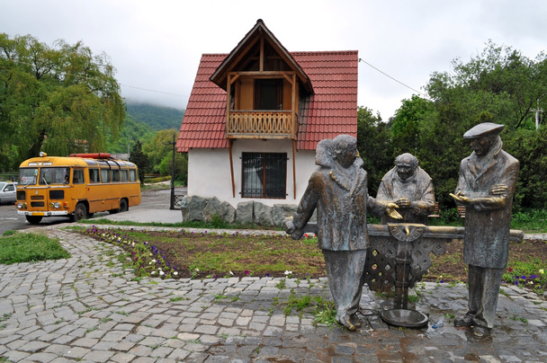 Monument to the heroes of the comedy "Mimino" in Dilijan. Armeni - Photo, Image