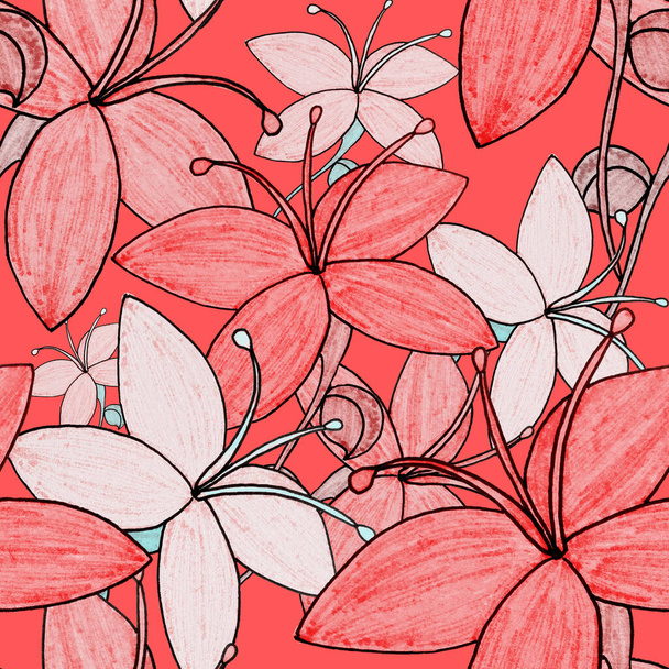 Kreatív zökkenőmentes minta virágok etnikai stílusban. Virágdíszítés. Hagyományos paisley minta. Textil design textúra.Törzsi etnikai évjárat zökkenőmentes minta. Ázsiai művészet. - Fotó, kép