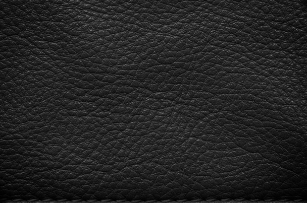 Schwarzes Leder Hintergrund Textur - Foto, Bild