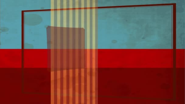 Inertiabounce ja Spin animaatio Retro Kofeiini kortin kansi Aged hienostunut muki ja kermainen herkku piirrettyjä yli Classic vuorattu ja mutainen tausta
 - Materiaali, video