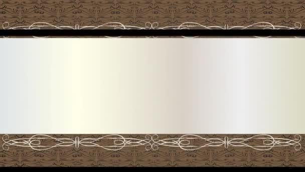 Лінійне масштабування Анімація класичної картки Концептуальне мистецтво з чорними шарами зверху і нижче білого зі старою модною типографією в центрі
 - Кадри, відео