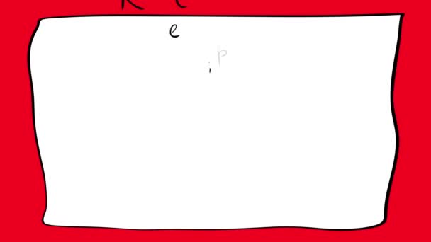 Слайд и масштаб Элементы композиции в Doodle тощего мальчика держа большую вилку в его крошечной руке носить длинную шляпу шеф-повара и фартук нарисован на углу Recipe Sheet Design
 - Кадры, видео