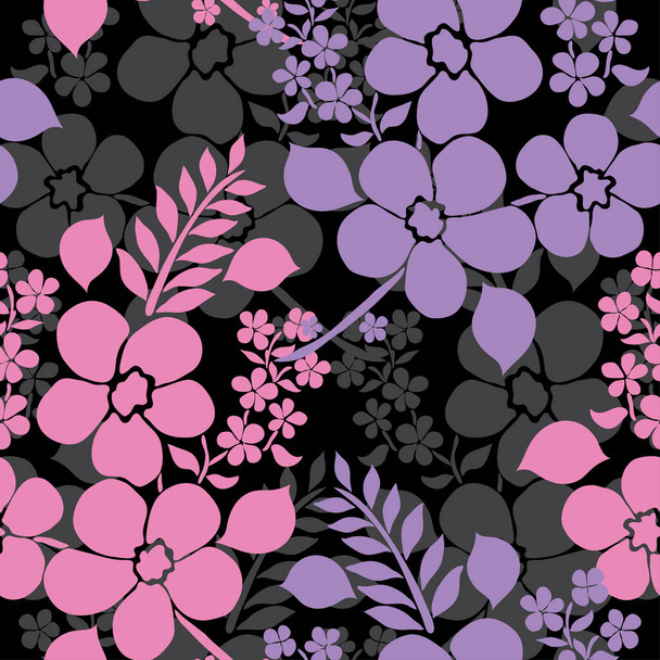 Elegant seamless pattern with abstract flowers, design elements. Floral  pattern for invitations, cards, print, gift wrap, manufacturing, textile, fabric, wallpapers - Vektör, Görsel
