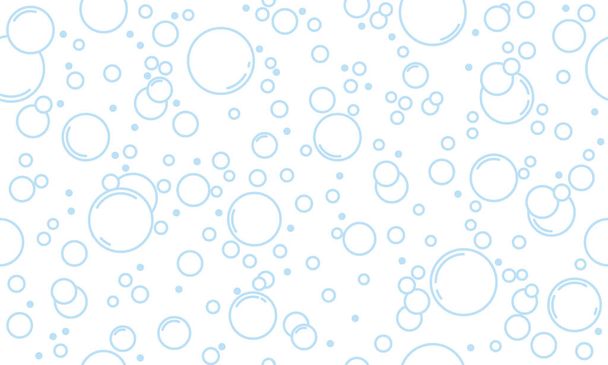 青い泡の繊細な繰り返しの背景パターン - ベクター画像