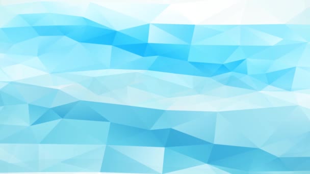 Immersive Zoom-Effekt der Abstraktion Hintergrund mit Wellen von 3D-geometrischen Formen Erstellung blaues Polygon ähnlich einem Grunge in der Mitte einer weißen Leinwand - Filmmaterial, Video