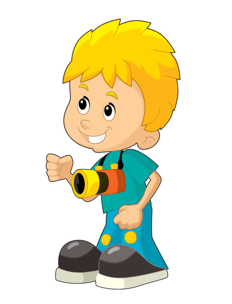 Cartoon child having fun - Foto, Imagem