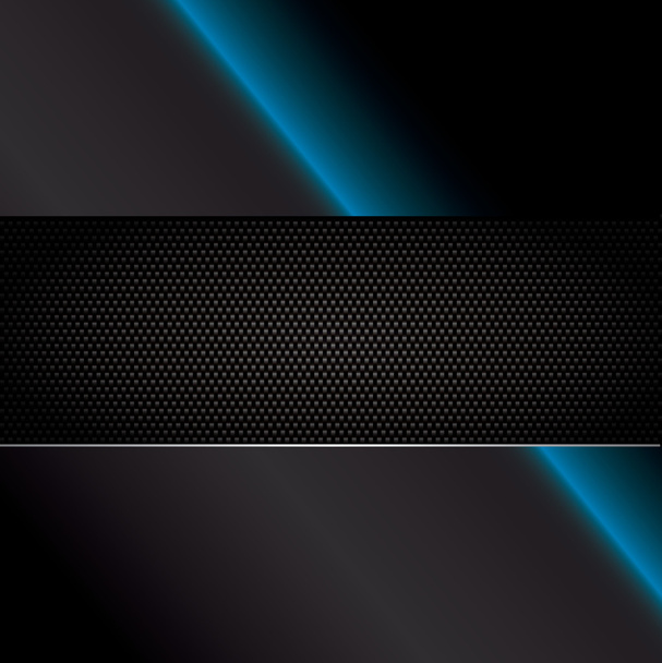 Carbon fiber vector background with neon - Διάνυσμα, εικόνα