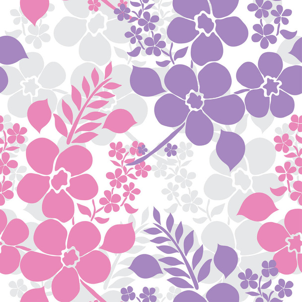 Elegant seamless pattern with abstract flowers, design elements. Floral  pattern for invitations, cards, print, gift wrap, manufacturing, textile, fabric, wallpapers - Vektor, obrázek