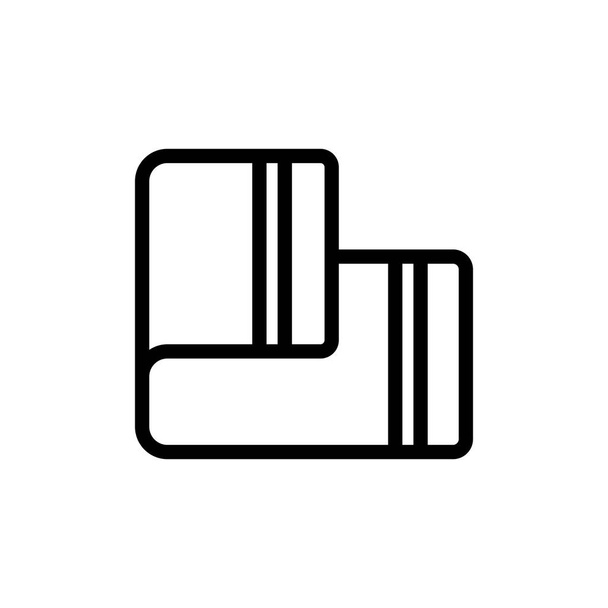 wektor ścieżki dywanowej. znak ścieżki dywanowej. odizolowany symbol konturu ilustracja - Wektor, obraz