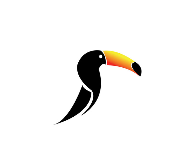 Tukan Vogel Vektor Logo Design - Vektor, Bild